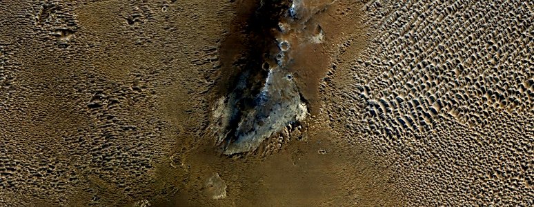 Mars - Degraded Crater Rim
