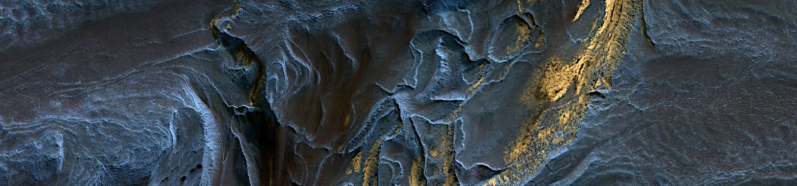 Mars - Layers in Galle Crater
