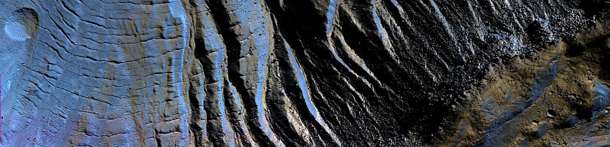 Mars - Steep Slopes of Asimov Crater photo
