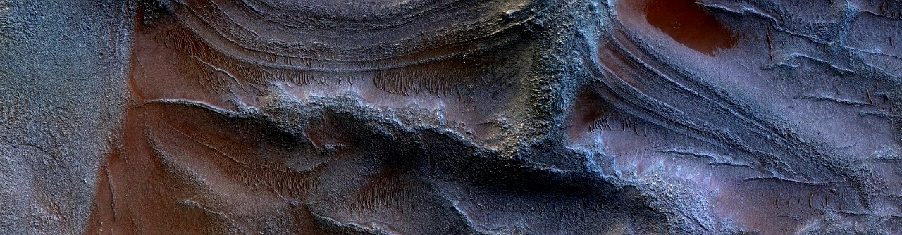 Mars - Reticulate Terrain in Northwest Hellas Planitia