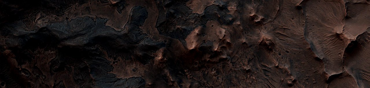 Mars - Southwest Melas Chasma Landforms