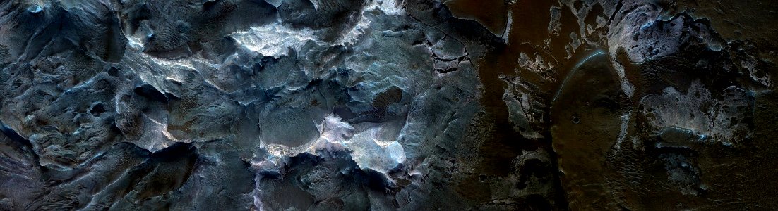 Mars - Diverse Deposits in Melas Chasma photo