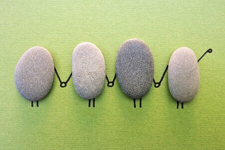 Holding hands team green team