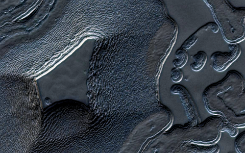 Mars - Swiss Cheese-Like Terrain photo