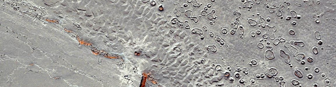 Mars - Landforms in Athabasca Valles photo