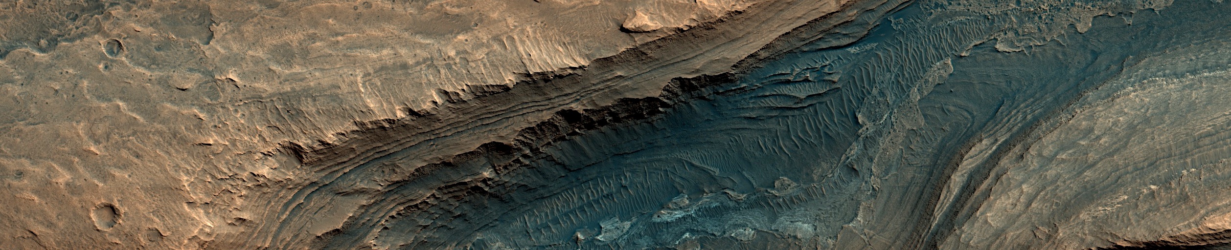 Mars - Slopes in Gale Crater