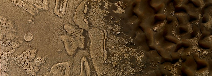 Mars - Dunes in Crater photo