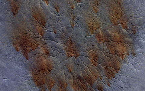 Mars - Starburst araneiform photo