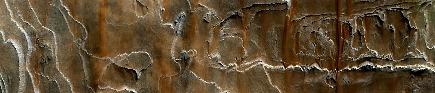 Mars - Light-Toned Layered Material in South Galle Crater photo