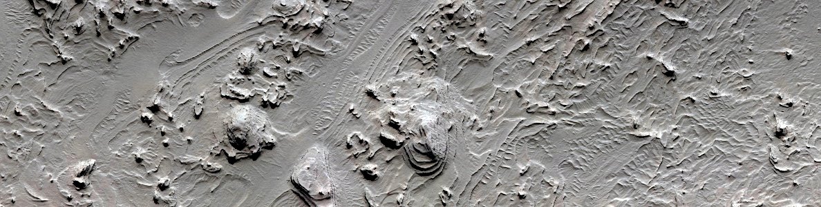 Mars - Layers in Crater Southwestern Arabia Terra photo