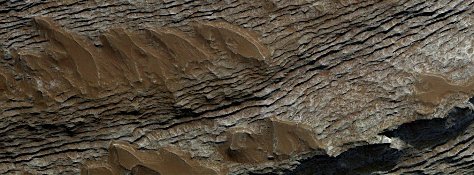 Mars - Layers in Melas Chasma photo