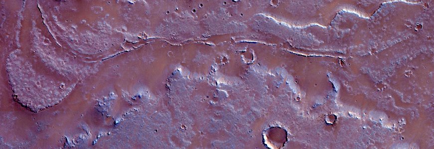 Mars - Lava Flow in Daedalia Planum