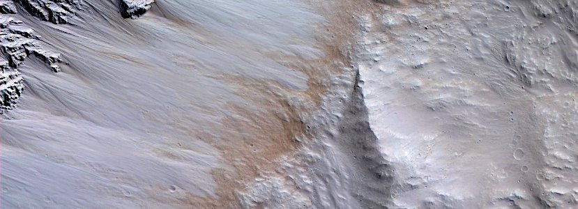 Mars - Slopes in Sibiti Crater photo
