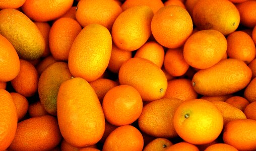 Mini orange kumquat left untreated