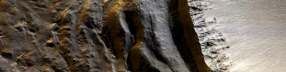 Mars - Active Gully in Penticton Crater