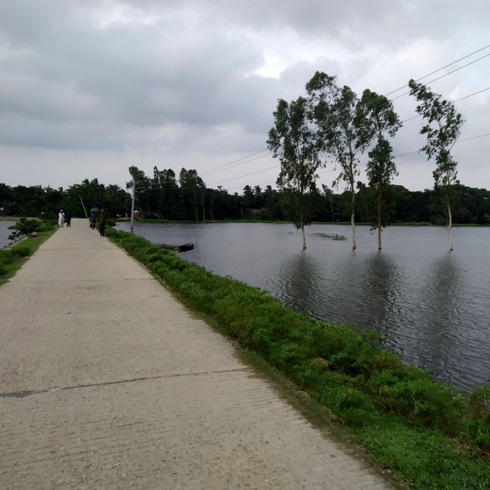 Bangalpara to Austagram road.  Photo taken from Bangalpara highway, of Kishoreganj district. (Captured by Misbah).