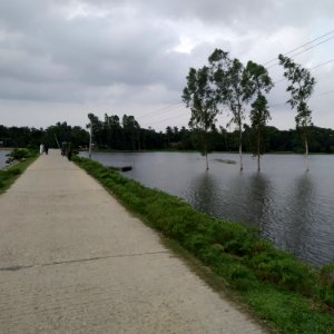 Bangalpara to Austagram road.  Photo taken from Bangalpara highway, of Kishoreganj district. (Captured by Misbah).