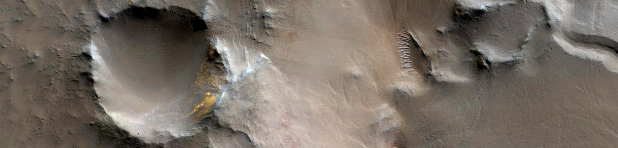 Mars - Mesa in Crater South of Arsia Mons