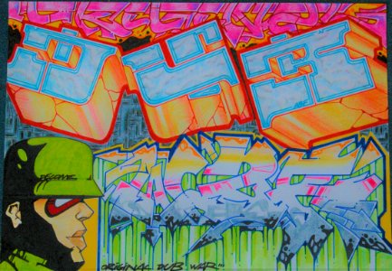 graffiti sketchbook by Decone ABF photo