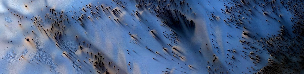 Mars - South Polar Region Possible Spider Terrain photo