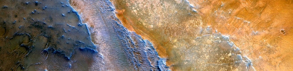Mars - Layered Bedrock in Nili Fossae Region photo
