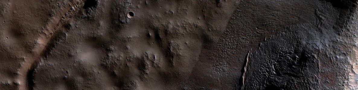 Mars - Structure in NW Hellas Basin photo
