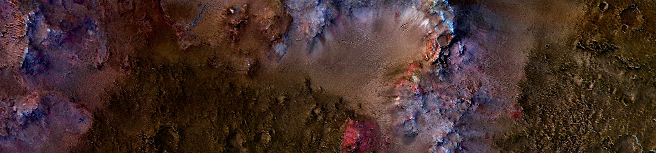 Mars - Colorful Mesa in Nili Fossae Region photo