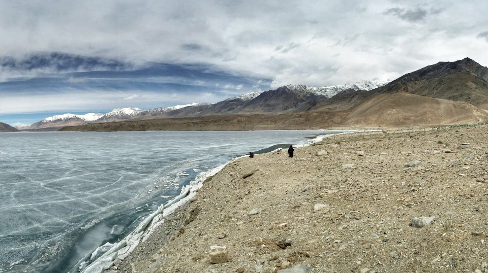 Frozen lake photo