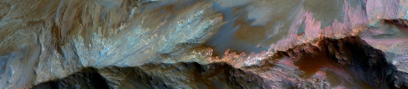 Mars - Seasonal Flows in Valles Marineris photo