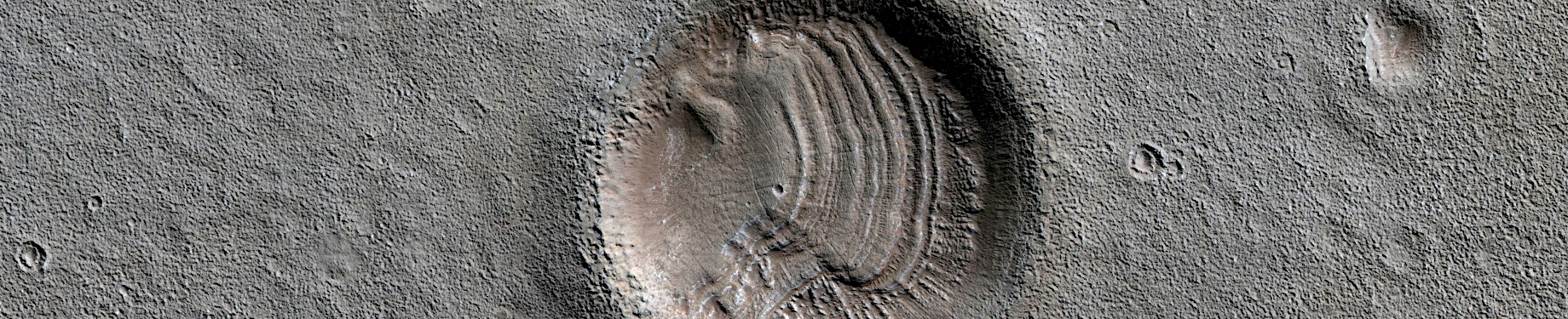 Mars - Crater in Hellas Montes Region