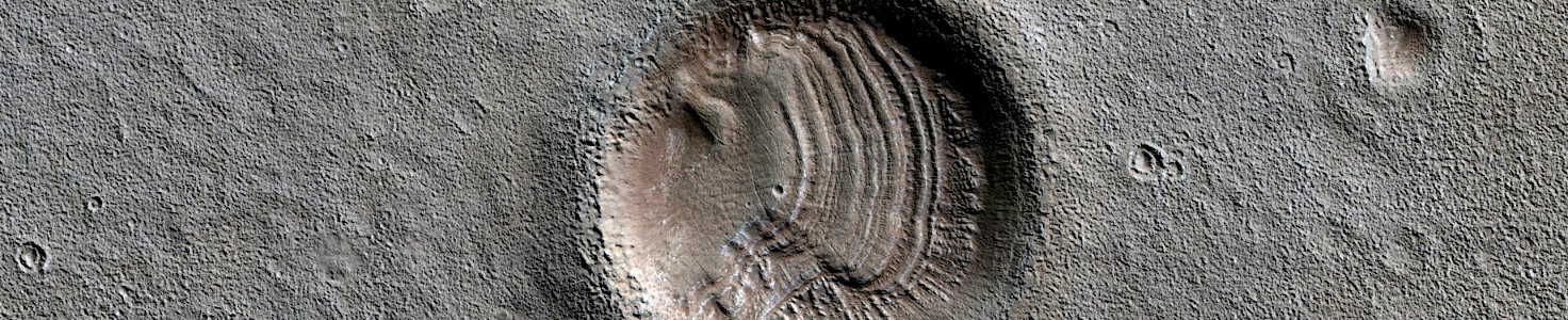 Mars - Crater in Hellas Montes Region photo