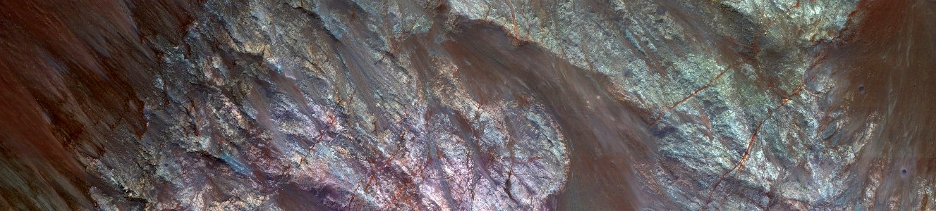 Mars - Slopes on North Wall of Coprates Chasma