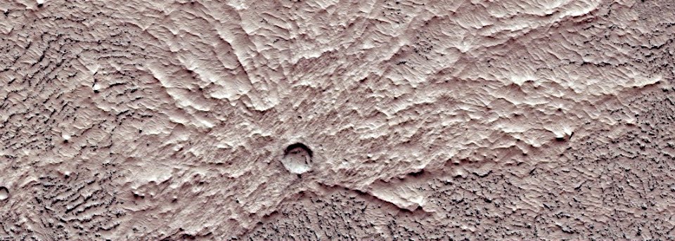 Mars - Platy Flow Surfaces in Zephyria Region