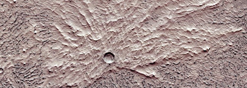 Mars - Platy Flow Surfaces in Zephyria Region