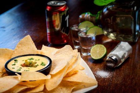 Chips & Queso, Tequila, Tecate at Citizen Bar Chicago