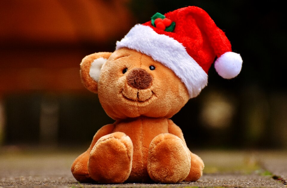 Soft toy santa hat funny