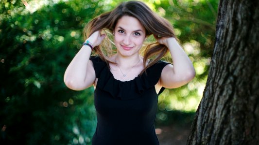 Young woman portrait photo