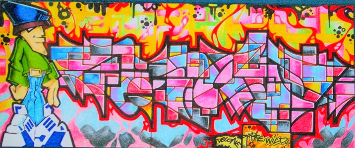 graffiti sketchbook old school style by Decone ABF photo