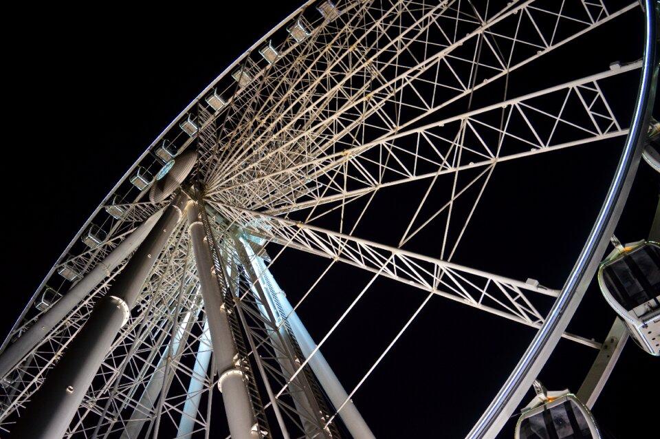 Steel architecture funfair