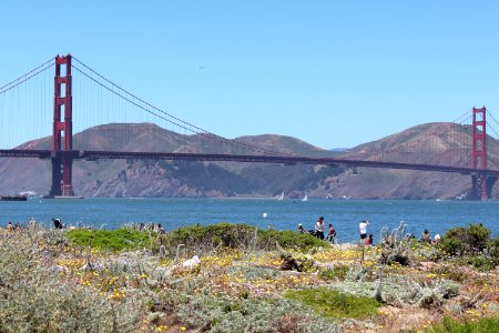 Golden Gate Bridge from Crissy Field Beach