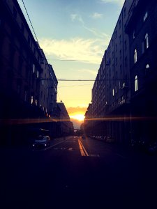 Artkn- Sun beams illuminate the street, Bologna, Italy 🇮🇹 photo