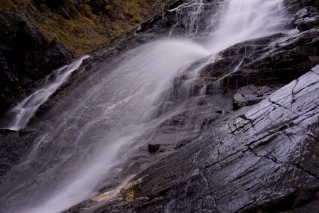 Waterfall close-up. photo