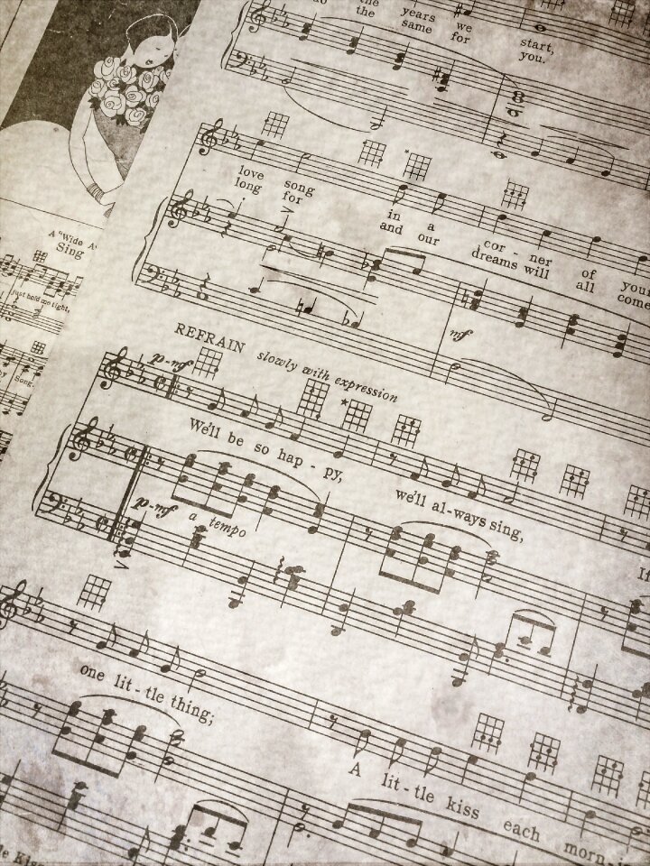 Antique vintage music