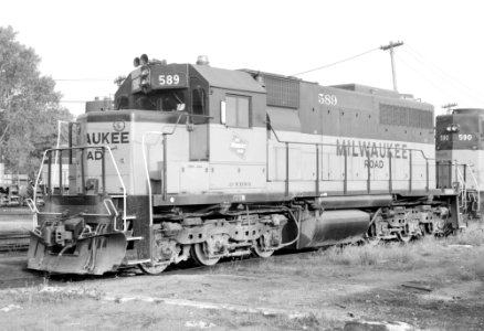Milwaukee Road EMD SDL39 589