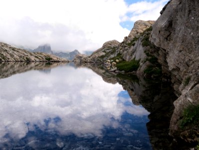 High Maira valley lake. photo