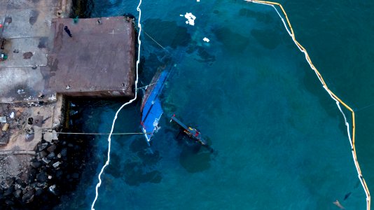 Capsized barge-San Cristobal-Galapagos-069 photo