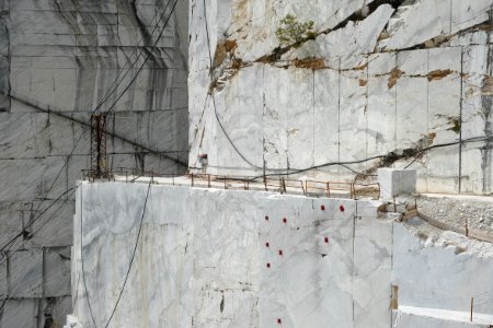 Monte Felcovaia marble cave. Best viewed large.