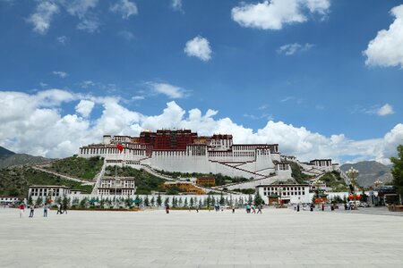 Potala cloth house blue sky