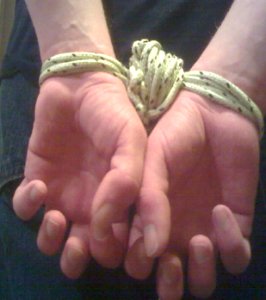 tiedup hands photo