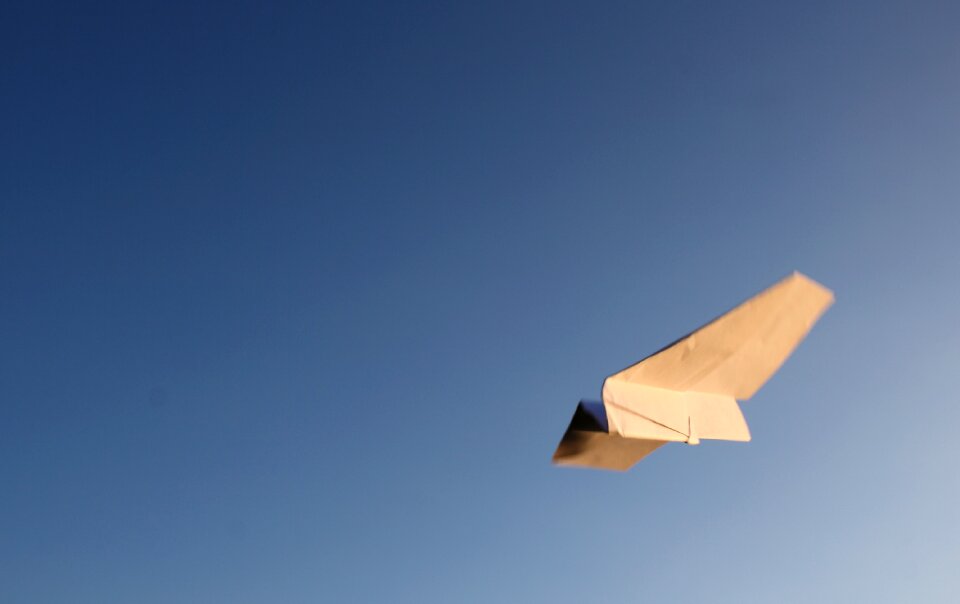 Flying banner background